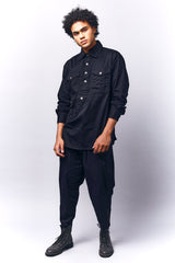 Oversized Denim Shacket | Mens fashion | Mens wear | Mens denim | Shackets for men | Oversized denim for men  | Black denim 