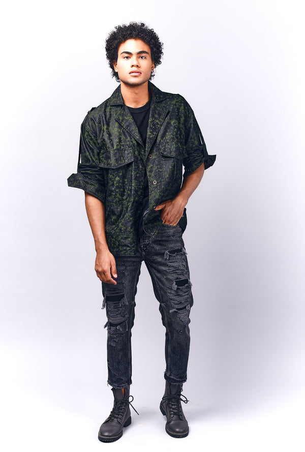 Oversized Denim Shacket | Mens fashion | Mens wear | Mens denim | Shackets for men | Oversized denim for men 