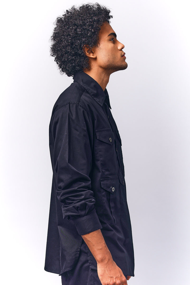 Oversized Denim Shacket | Mens fashion | Mens wear | Mens denim | Shackets for men | Oversized denim for men  | Black denim 