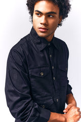 Oversized Denim Shacket | Mens fashion | Mens wear | Mens denim | Shackets for men | Oversized denim for men  | Black denim 