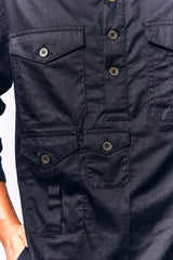 Oversized Denim Shacket | Mens fashion | Mens wear | Mens denim | Shackets for men | Oversized denim for men  | Black denim 