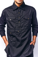 Oversized Denim Shacket | Mens fashion | Mens wear | Mens denim | Shackets for men | Oversized denim for men  | Black denim 