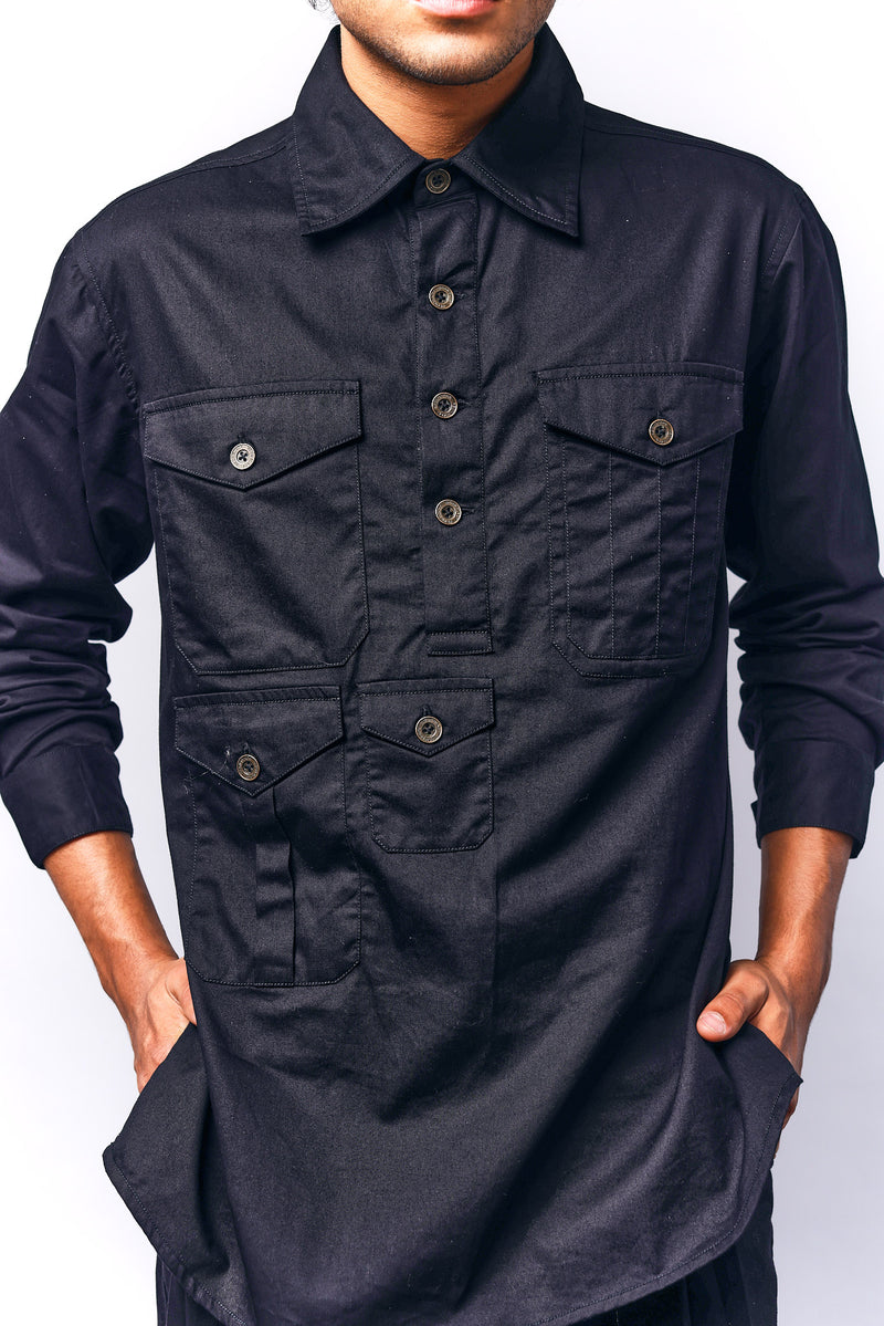 Oversized Denim Shacket | Mens fashion | Mens wear | Mens denim | Shackets for men | Oversized denim for men  | Black denim 