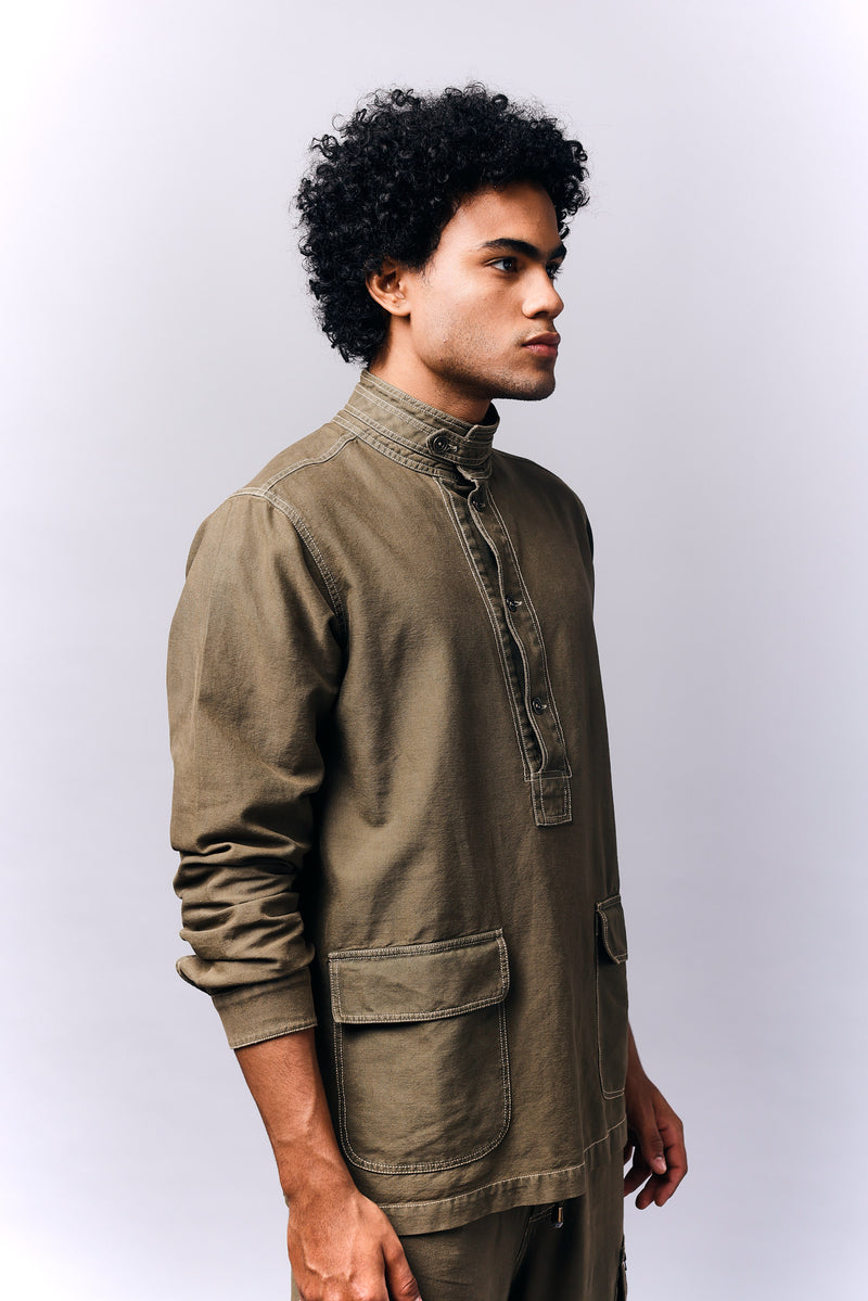 Distress Camouflage Sweatshirt | Cargo Shacket Camouflage Print | Oversized Denim Shacket | Mens fashion | Mens wear | Mens denim | Shackets for men |Denim Long Shirt |Multi Band Collar Shirt | Oversized denim for men  | Black denim  