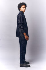 Cargo Shacket Camouflage Print | Oversized Denim Shacket | Mens fashion | Mens wear | Mens denim | Shackets for men | Oversized denim for men  | Black denim  
