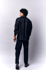 Cargo Shacket Camouflage Print | Oversized Denim Shacket | Mens fashion | Mens wear | Mens denim | Shackets for men | Oversized denim for men  | Black denim  